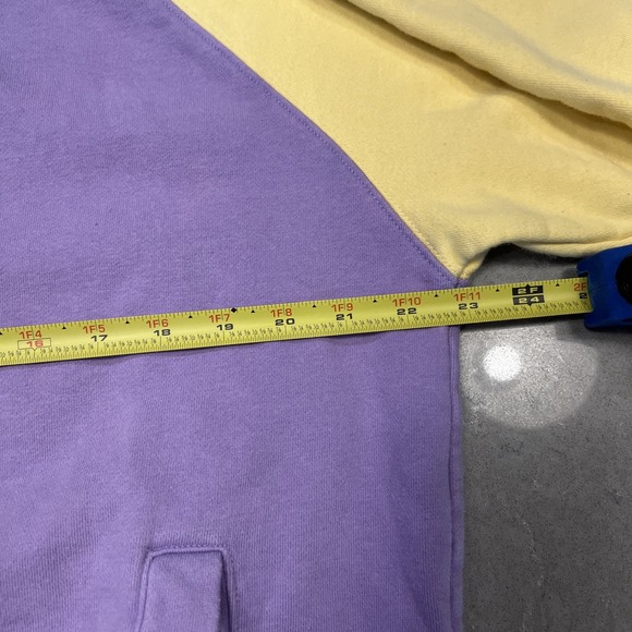 Teddy Fresh X SpongeBob Purple Pink Yellow Colorblock Hoodie Women's Size Large - Picture 11 of 14